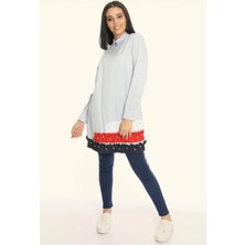 Wathka Taş Detaylı Bluz - Mavi