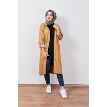Wathka Kapüşonlu Trençkot - Camel