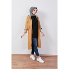 Wathka Kapüşonlu Trençkot - Camel