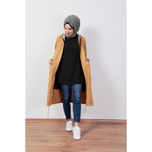 Wathka Kapüşonlu Trençkot - Camel