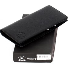 West Polo Cüzdan Telefonlu Hakiki Deri West Polo