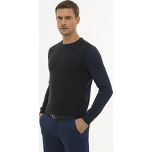 Pierre Cardin Erkek Lacivert Slim Fit Kazak 50233716-VR033