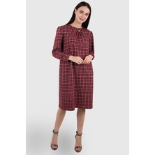 Alexander Gardi Midi Boy Broşlu Elbise (B20-155406)