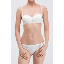 Pierre Cardin 4581 Pansy Balenli Straplez Destekli Sütyen Takımı