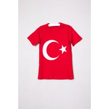 Epaavm Türk Bayrağı Baskılı T-Shirt