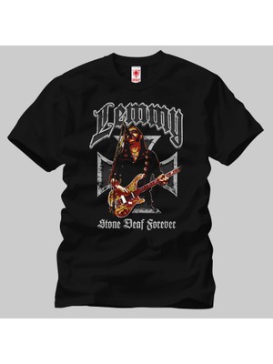 Crazy Lemmy Stone Deaf Forever Erkek Tişört