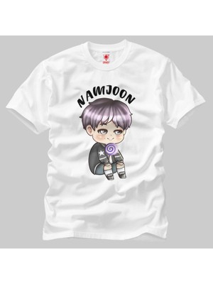 Crazy Bts Cartoon Rap Monster Chibi Erkek Tişört