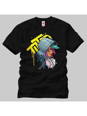Crazy Fortnite Graffiti Artist Erkek Tişört