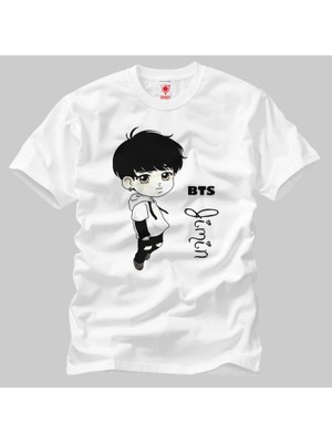 Crazy Bts Jimin Cartoon Erkek Tişört