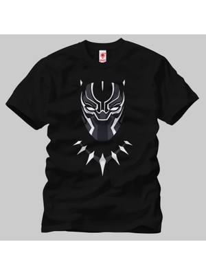 Crazy The Black Panther Tchalla Mask Erkek Tişört