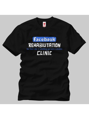 Crazy Facebook Rehabilitation Clinic Erkek Tişört