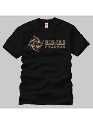 Crazy Team Ninjas In Pyjamas Logo 2 Erkek Tişört