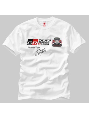 Crazy Toyota Yaris gr Sebastien Ogier Erkek Tişört