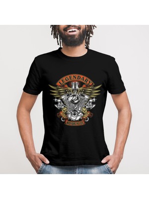 Crazy Legendary Motorcycles Erkek Tişört
