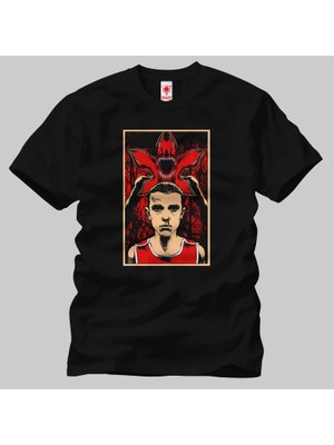 Crazy Stranger Things Eleven Demogorgon Obey Erkek Tişört