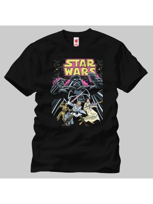 Crazy Star Wars Comic Book Erkek Tişört