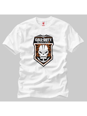 Crazy Call Of Duty Black Ops 2 Logo Erkek Tişört