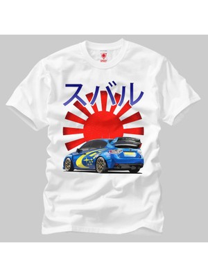 Crazy Subaru Impreza Rally Car Erkek Tişört