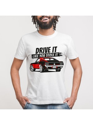 Crazy 68 Mustang Fastback Erkek Tişört