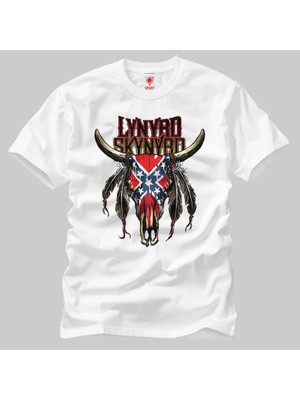 Crazy Lynyrd Skynyrd Indian Flag Erkek Tişört