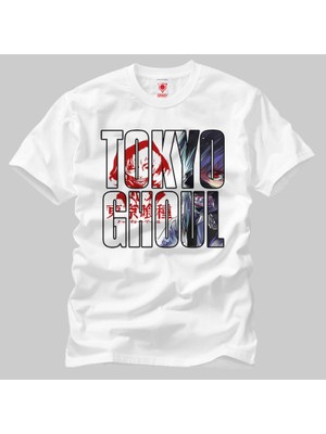 Crazy Tokyo Ghoul Typography Erkek Tişört