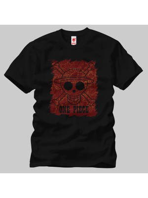 Crazy One Piece Mapa Erkek Tişört