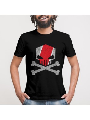 Crazy Audi Quattro RS Skull Erkek Tişört