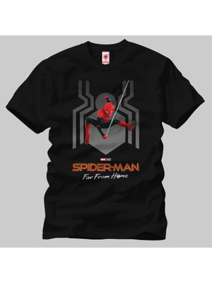 Crazy Spiderman Far From Home Poster Erkek Tişört