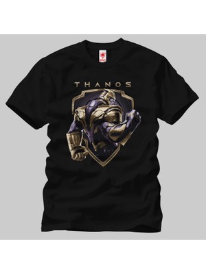 Crazy Avengers Endgame Thanos Shield Graphic Erkek Tişört