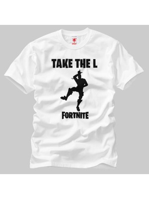 Crazy Fortnite Battle Royale Take The L Dance Erkek Tişört