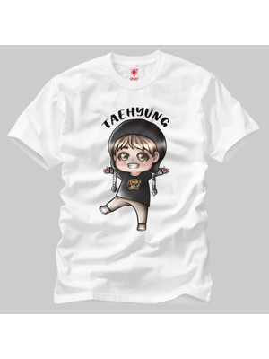 Crazy Bts Cartoon V Chibi Erkek Tişört