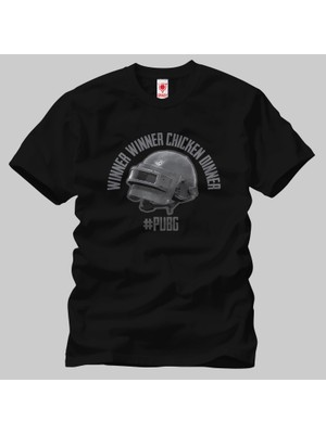 Crazy Player Unknown Battlegrounds Level 3 Helmet Erkek Tişört