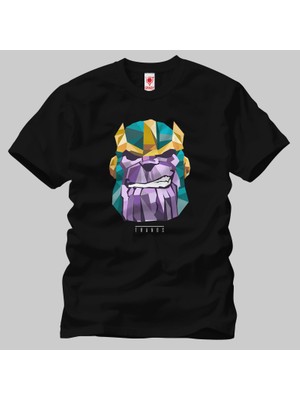 Crazy Avengers Infinity War Thanos Polygon Erkek Tişört