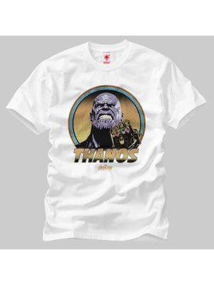 Crazy Avengers Infinity War Retro Thanos Erkek Tişört