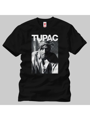 Crazy Tupac Head On Erkek Tişört