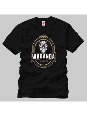 Crazy Black Panther Wakanda Pilsener Erkek Tişört