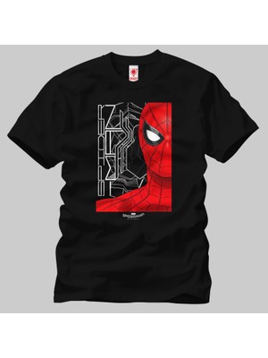 Crazy Spiderman Homecoming Profile Shot Erkek Tişört