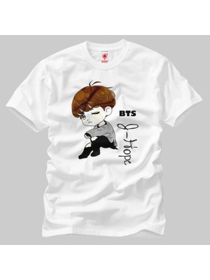 Crazy Bts J Hope Cartoon Erkek Tişört