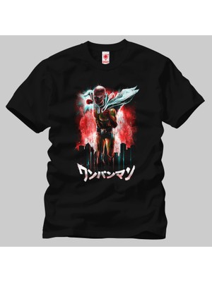 Crazy One Punch Man A Hero Just For Fun Erkek Tişört