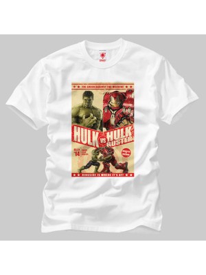 Crazy Hulk Vs Hulk Buster Erkek Tişört
