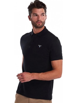 Barbour Tartan Pique Polo Shirt BK31 Black-Mode