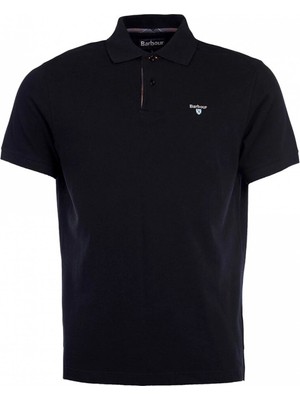 Barbour Tartan Pique Polo Shirt BK31 Black-Mode