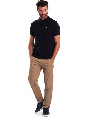 Barbour Tartan Pique Polo Shirt BK31 Black-Mode