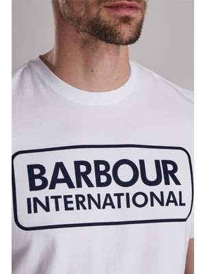 Barbour Intl Ess Large Logo T-Shirt WH11 White