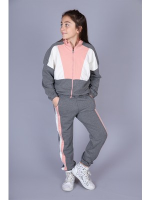 Toontoy Kız Çocuk Garnili Eşofman Takım