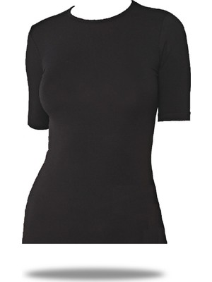 FSM1453 Kadın Modal Kısa Kollu T-Shirt Body