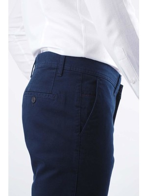 Perpant Yandan Cep Regular Erkek Pantolon Lacivert 54