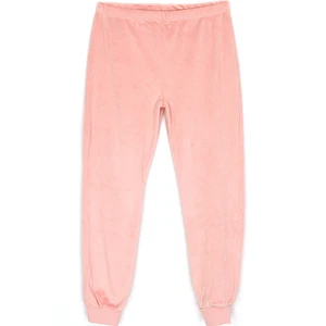 Dobakids Kadife Kız Çocuk Mevsimlik Pijama Altı Somon Renk 001-0001594