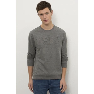 U.S. Polo Assn. Erkek Antrasit Melanj Sweatshirt Basic 50225481-VR081