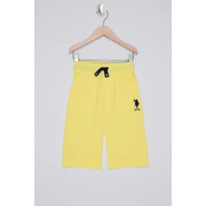 U.S. Polo Assn. Erkek Çocuk Sarı Örme Şort 50222486-VR044